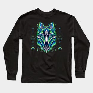 wolf ilustration Long Sleeve T-Shirt